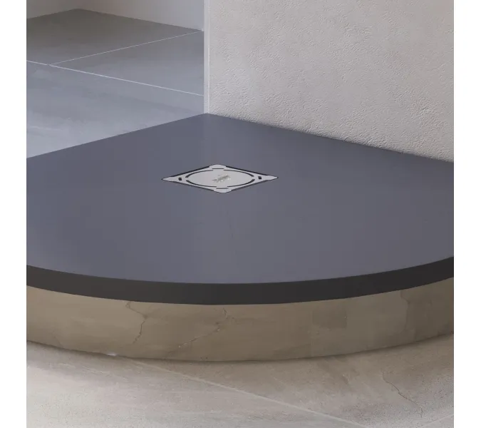 Душевой поддон полукруглый RGW ST/R-G Графит, Выбрать цвет: Графит, Выбрать размер: 1000х1000, изображение 12