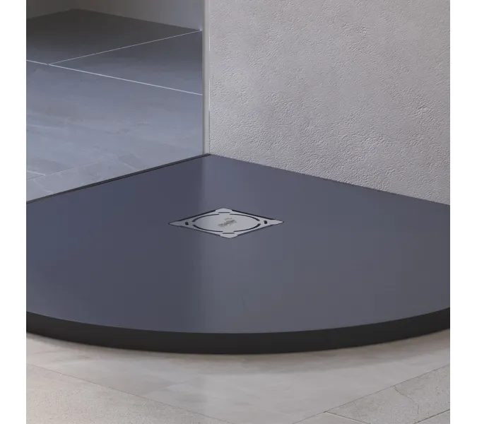 Душевой поддон полукруглый RGW ST/R-G Графит, Выбрать цвет: Графит, Выбрать размер: 1000х1000, изображение 11