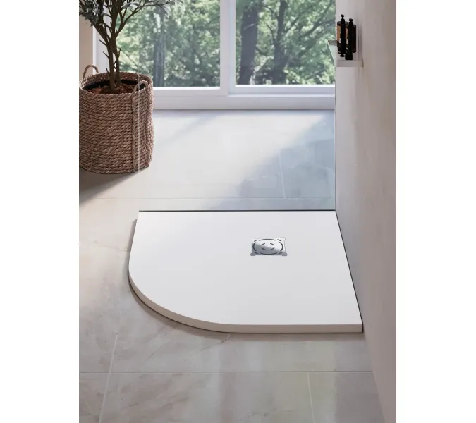 Душевой поддон полукруглый RGW ST/R-W Белый, Выбрать цвет: Белый, Выбрать размер: 900х900, изображение 11