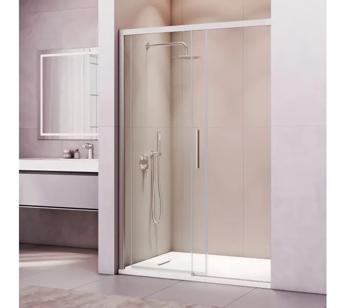 Душевая дверь RGW LE-12, Цвет стекла: прозрачное, Цвет профиля (вариация): Хром, Выбрать размер: 100, изображение 19