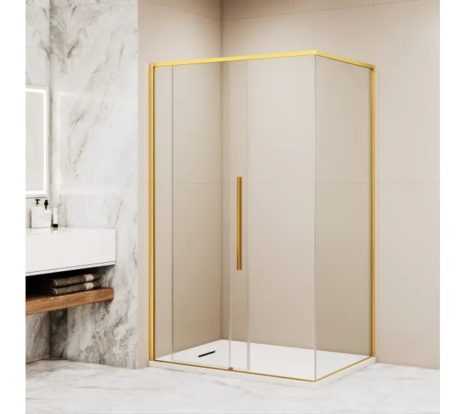 Душевой уголок RGW SV-42G прозрачное/золото, Цвет стекла: прозрачное, Цвет профиля: Золото, Выбрать размер: 900x1000, изображение 19