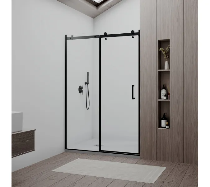 Душевая дверь RGW TO-14B, Цвет стекла: прозрачное, Цвет профиля (вариация): Черный, Выбрать размер: 170, изображение 2