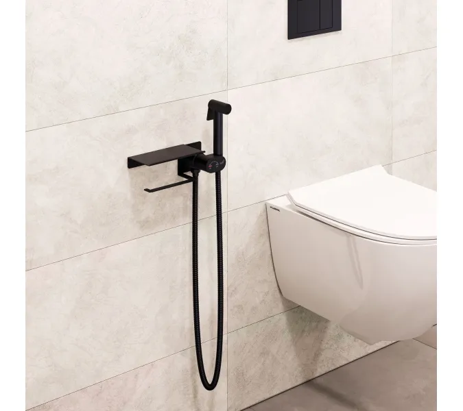 Гигиенический душ со смесителем RGW SP-221B, Выбрать цвет: Черный, изображение 50