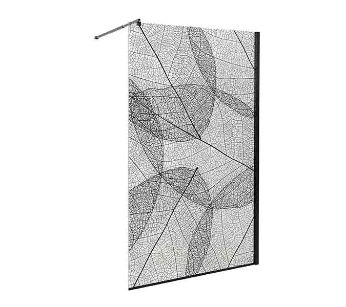 Душевая перегородка AvaCan MB100/110/120, Цвет стекла: с рисунком, Цвет профиля: Черный, Выбрать размер: 120, изображение 38