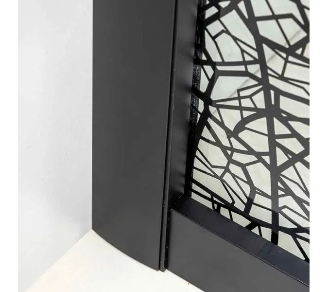 Душевое ограждение HB90 DTO четверть круга, Цвет стекла: с рисунком, Цвет профиля: Черный, Выбрать размер: 90х90, изображение 44