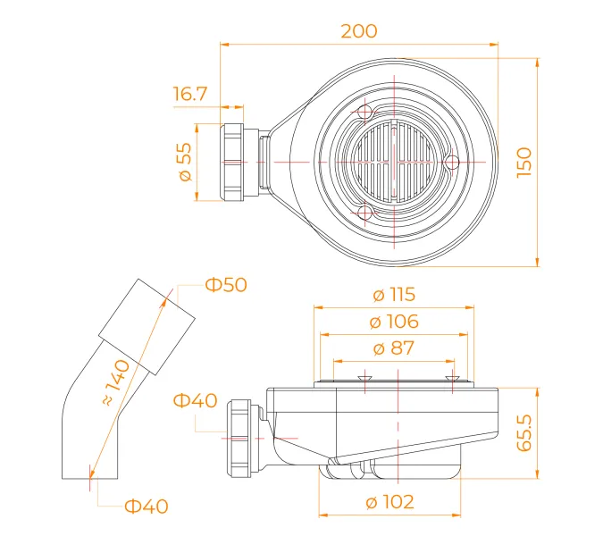Сифон Stone S-2 Хром, изображение 7