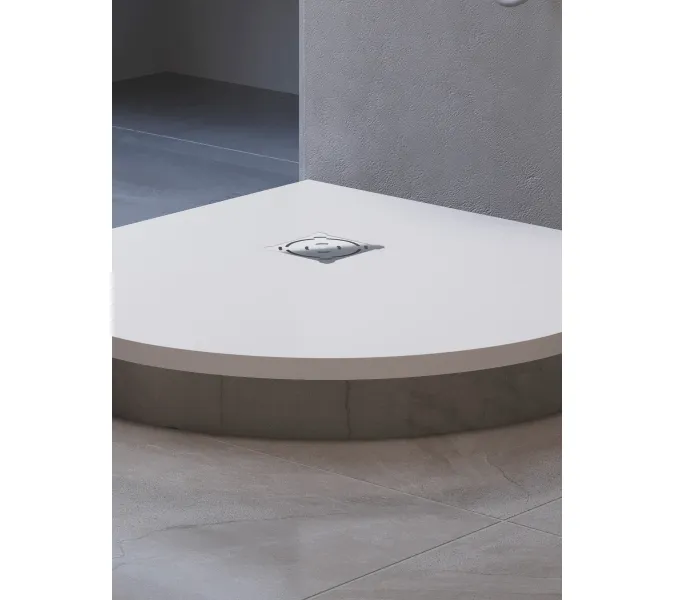 Душевой поддон полукруглый RGW ST/R-W Белый, Выбрать цвет: Белый, Выбрать размер: 900х900, изображение 10