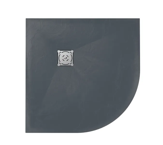 Душевой поддон полукруглый RGW ST/R-G Графит, Выбрать цвет: Графит, Выбрать размер: 1000х1000, изображение 15