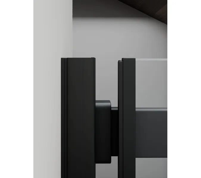 Душевая дверь RGW TO-14B, Цвет стекла: прозрачное, Цвет профиля (вариация): Черный, Выбрать размер: 170, изображение 6