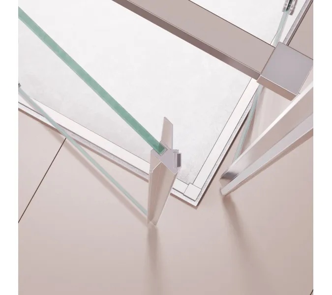 Душевой уголок RGW PA-38 прозрачное/хром, Цвет стекла: прозрачное, Цвет профиля: Хром, Выбрать размер: 900x900, изображение 4