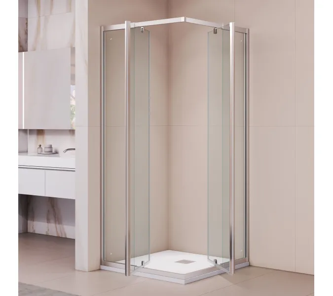 Душевой уголок RGW PA-38 прозрачное/хром, Цвет стекла: прозрачное, Цвет профиля: Хром, Выбрать размер: 900x900, изображение 3