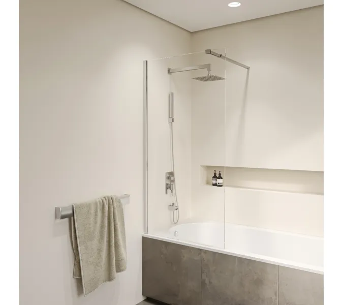 Шторка на ванну RGW SC-052, Цвет стекла: прозрачное, Цвет профиля: Хром, Выбрать размер: 60, изображение 4