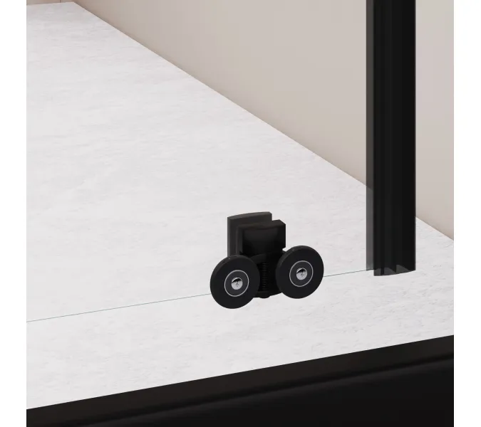 Душевая дверь RGW PA-016B, Цвет стекла: прозрачное, Цвет профиля (вариация): Черный, Выбрать размер: 120, изображение 6