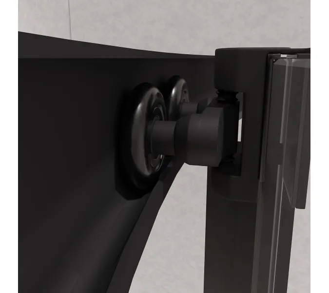 Душевой уголок RGW PA-51B, Цвет стекла: прозрачное, Цвет профиля (вариация): Черный, Выбрать размер: 100x100, изображение 20