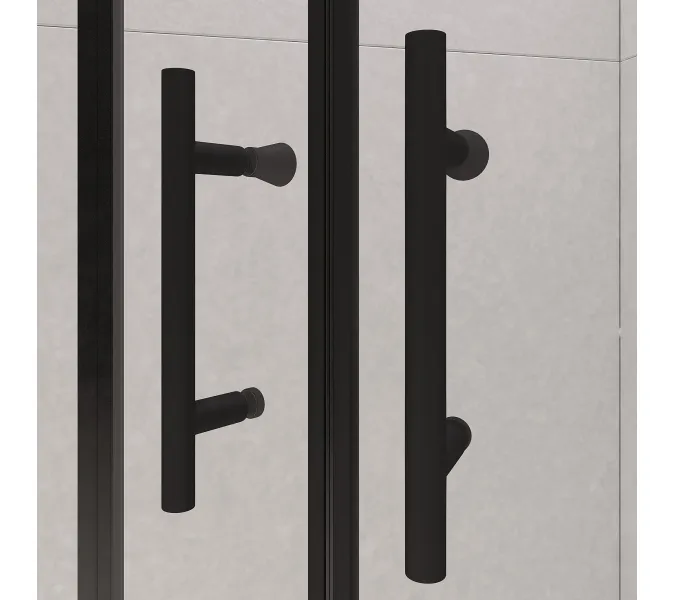 Душевой уголок RGW PA-51B, Цвет стекла: прозрачное, Цвет профиля (вариация): Черный, Выбрать размер: 100x100, изображение 31