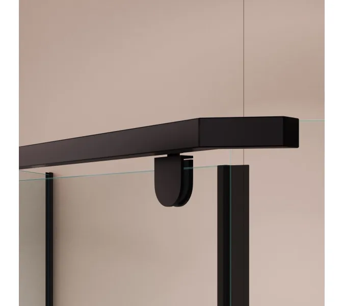 Душевой уголок RGW PA-82B, Цвет стекла: прозрачное, Цвет профиля (вариация): Черный, Выбрать размер: 1000*1000, изображение 21