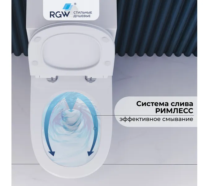 Унитаз с бачком напольный RGW SW-05, изображение 36