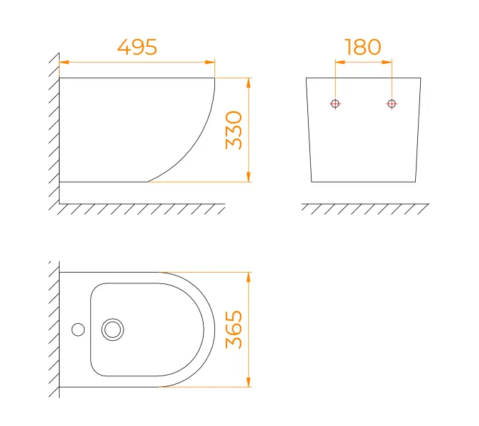 Биде подвесное RGW SW-80, изображение 11