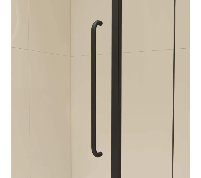 Душевой уголок RGW CL-035B матовое/черный, Цвет стекла: матовое-сатинат, Цвет профиля: Черный, Выбрать размер: 900x900, изображение 4