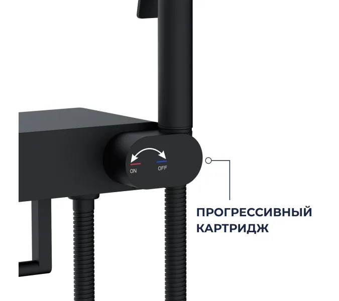 Гигиенический душ со смесителем RGW SP-222B, Выбрать цвет: Черный, изображение 18