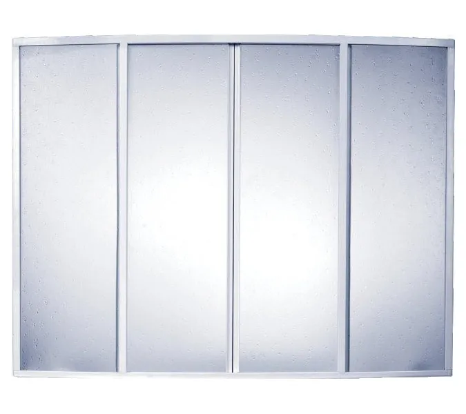 Штора на ванну "КЛАССИК" КАПЛИ 1,68 м, Цвет профиля: Белый, Выбрать размер: 168, изображение 2