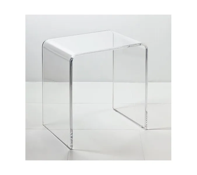 Timo Premium Стул плексиглас для душевой кабины, прозрачный, Выбрать цвет: Прозрачный
