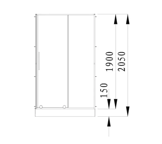 Дверь в нишу Alvaro Banos Toledo 120*195, Выбрать размер: 120х190, Выбрать цвет: Черный, изображение 4