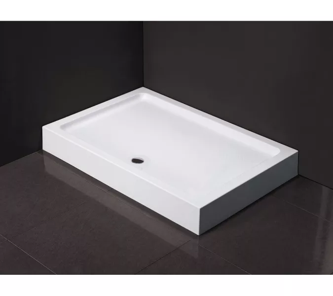 Душевой поддон высокий прямоугольный Black&White RS, Выбрать размер: 100*80, изображение 2