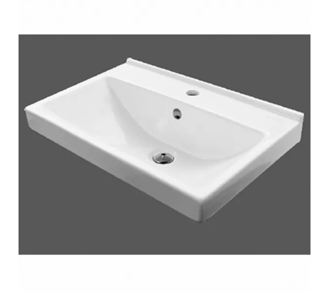 Тумба-умывальник Comforty  Никосия, Выбрать размер: 60, Тип: Тумба подвесная, Выбрать цвет: Дуб белый, Комплектация: раковина Fest 60 F01, изображение 4