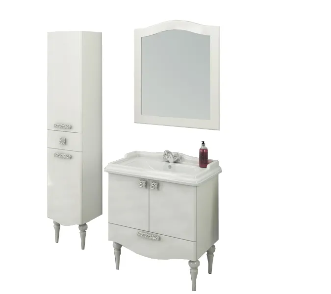 Тумба-умывальник Comforty Монако, Выбрать размер: 80, Тип: Тумба напольная, Выбрать цвет: Белый, Комплектация: раковина Comforty 3380