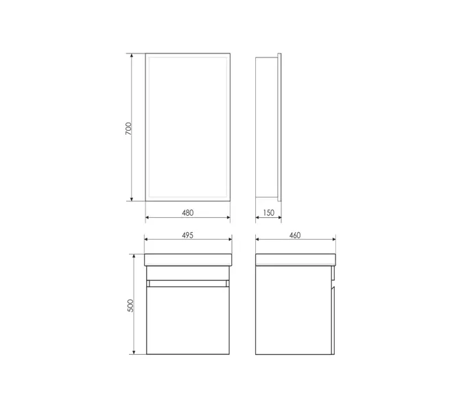 Тумба подвесная  Comforty Диана-50, изображение 7