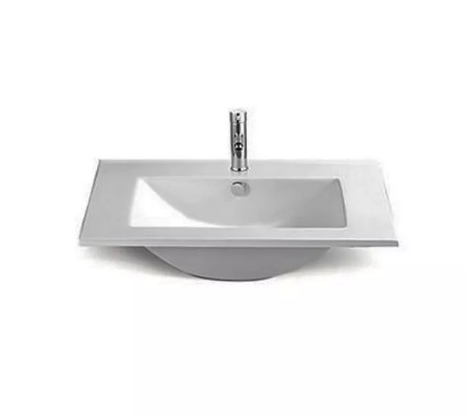 Тумба-умывальник Comforty Женева, Выбрать размер: 75, Выбрать цвет: Дуб белый, Комплектация: раковина Comforty 75E, изображение 4