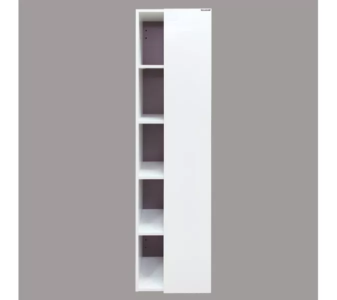 COMFORTY. Шкаф-колонна "Милан-40" белый глянец, изображение 4