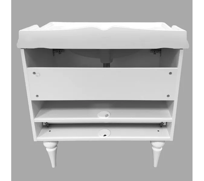Тумба-умывальник Comforty Монако, Выбрать размер: 80, Тип: Тумба напольная, Выбрать цвет: Белый, Комплектация: раковина Comforty 3380, изображение 7