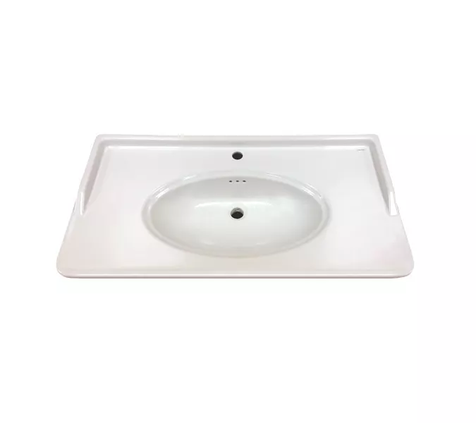 COMFORTY. Тумба-умывальник "Неаполь-65/80/100" белый глянец с раковиной COMFORTY, Выбрать размер: 100, Выбрать цвет: Белый глянец, Комплектация: раковина 50180, изображение 4