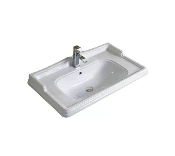 Тумба-умывальник Comforty Палермо, Выбрать размер: 80, Выбрать цвет: Белый глянец, Комплектация: раковина Comforty 3380, изображение 6