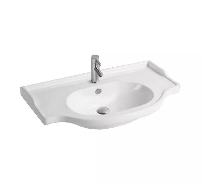 COMFORTY. Тумба-умывальник "Севилья-85/100" слоновая кость, Выбрать размер: 85, Комплектация: раковина Сенеж 87, изображение 2