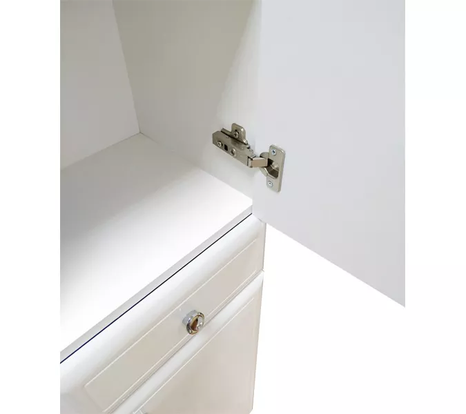 COMFORTY. Шкаф-колонна "Сочи-35" белый глянец, изображение 3