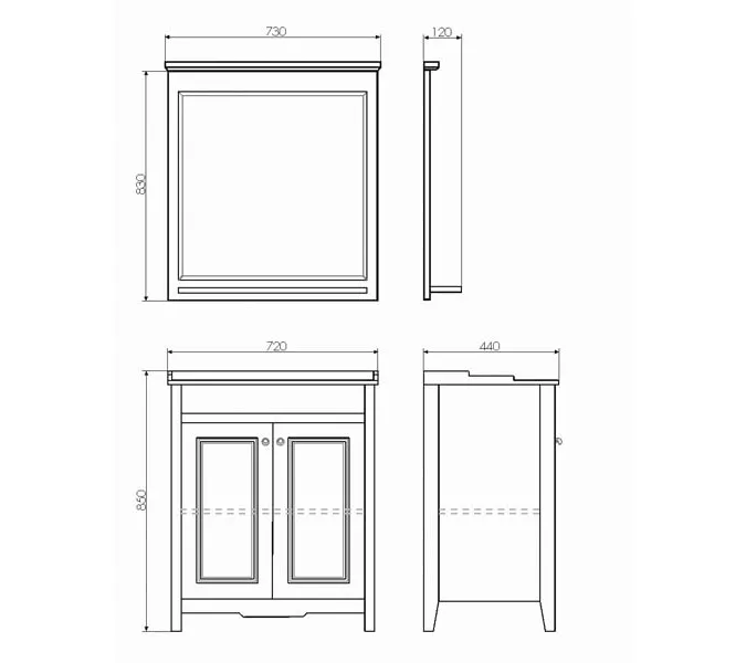 COMFORTY. Тумба-умывальник "Тбилиси-70/90" белый глянец с раковиной COMFORTY, Выбрать размер: 70, Внешний вид: с раковиной COMFORTY XD-F70, изображение 5