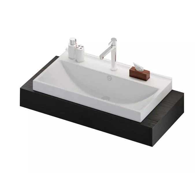 COMFORTY. Тумба-умывальник "Тромсе-60/80" дуб сонома с раковиной Fest, Выбрать размер: 80, Внешний вид: с раковиной Fest 80 F01, изображение 10