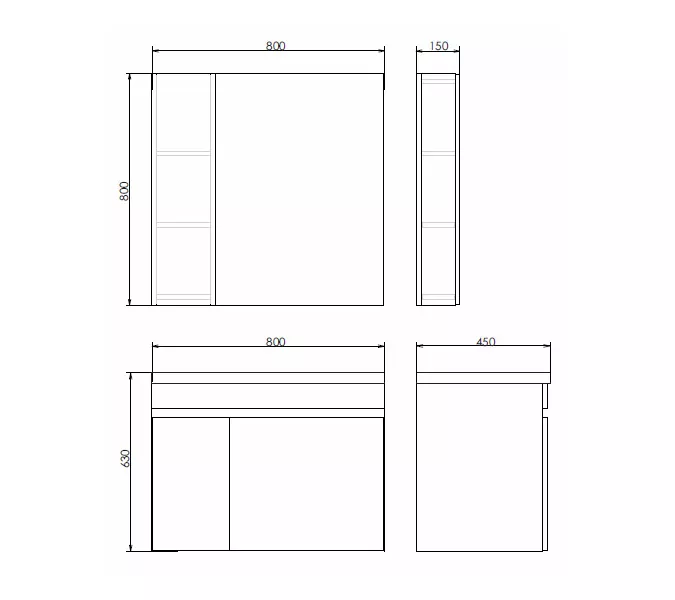 COMFORTY. Тумба-умывальник "Тромсе-60/80" дуб сонома с раковиной Fest, Выбрать размер: 80, Внешний вид: с раковиной Fest 80 F01, изображение 9