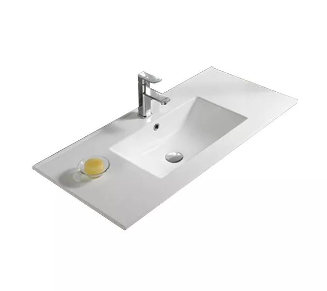 COMFORTY. Тумба-умывальник "Турин" дуб белый /бежевый с раковиной COMFORTY, Выбрать размер: 120, Ориентация: универсальная, Выбрать цвет: Дуб бежевый, Комплектация: раковина Comforty 9120E, изображение 10