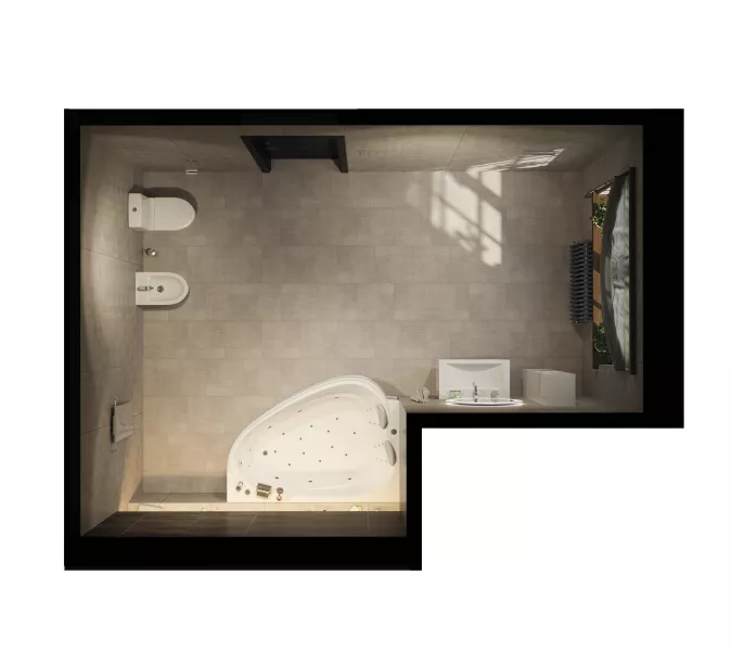 Ванна 1Marka  LOVE 185x135 L/R, Выбрать размер: 185*135, Ориентация: Левая, изображение 7