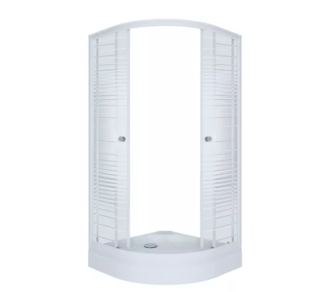 Душевое ограждение Triton ПОЛОСЫ А (низкий поддон), Цвет стекла: полосатое, Тип поддона: Низкий, Выбрать размер: 100х100, изображение 5