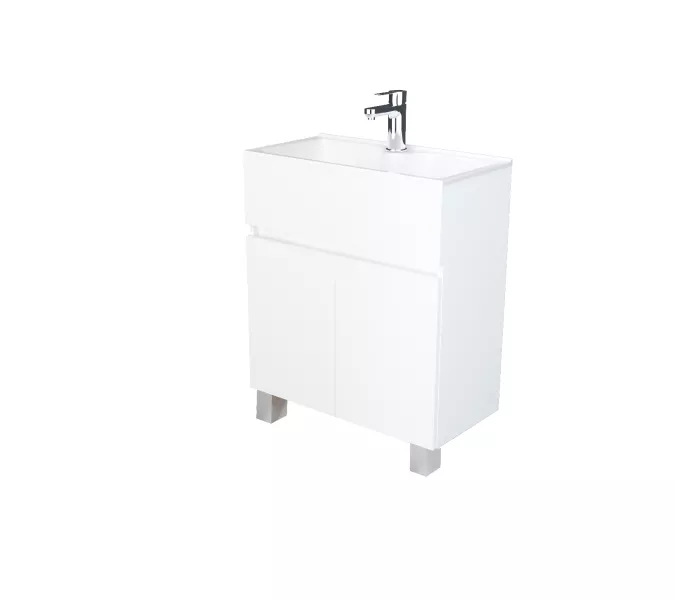 Тумба напольная с раковиной 1Marka Mira, Выбрать цвет: Белый, изображение 8