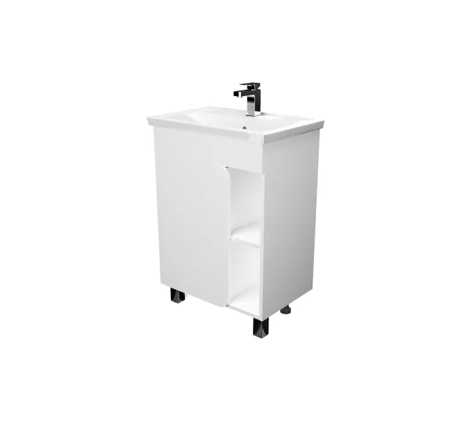 Тумба напольная без  раковины 1Marka Nuvo, Выбрать размер: 60, Выбрать цвет: Белый, изображение 4