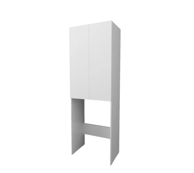 Шкаф 1Marka Wall 67 2д Белый глянец