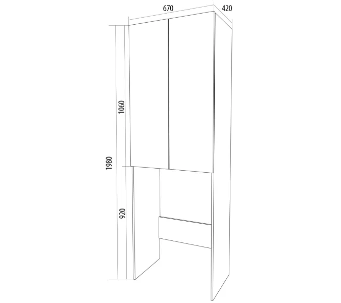 Шкаф 1Marka Wall  Classic, изображение 2