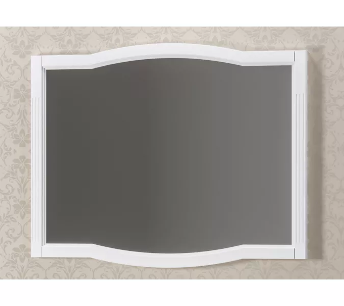 Зеркало Opadiris Лаура, Выбрать размер: 100, Выбрать цвет: Белый/хром, изображение 4