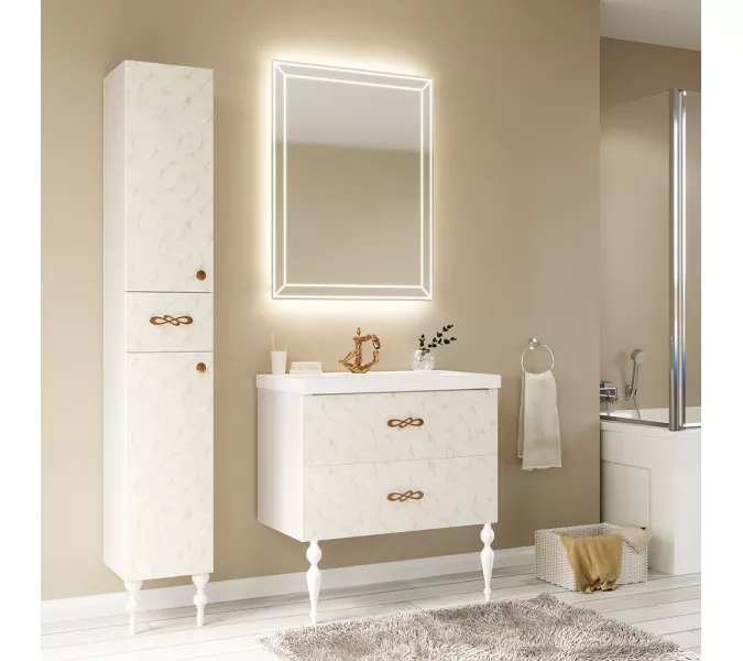 Зеркало  1 Marka  Classic 2, Выбрать размер: 70х90, Выбрать цвет: Белый, изображение 3